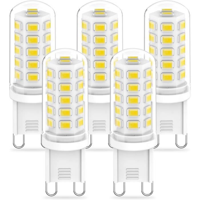 Ampoule LED G9 3W Blanc Naturel 4000K, Ampoules LED G9 420LM, Équivalent à Une Ampoule Halogène