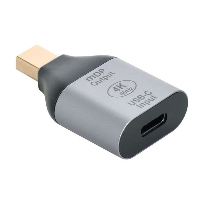 Adaptateur USBC Vers HDMI, Convertisseur AV Multiport USB 3.1 De Type C Vers HDMI 4K Avec Port