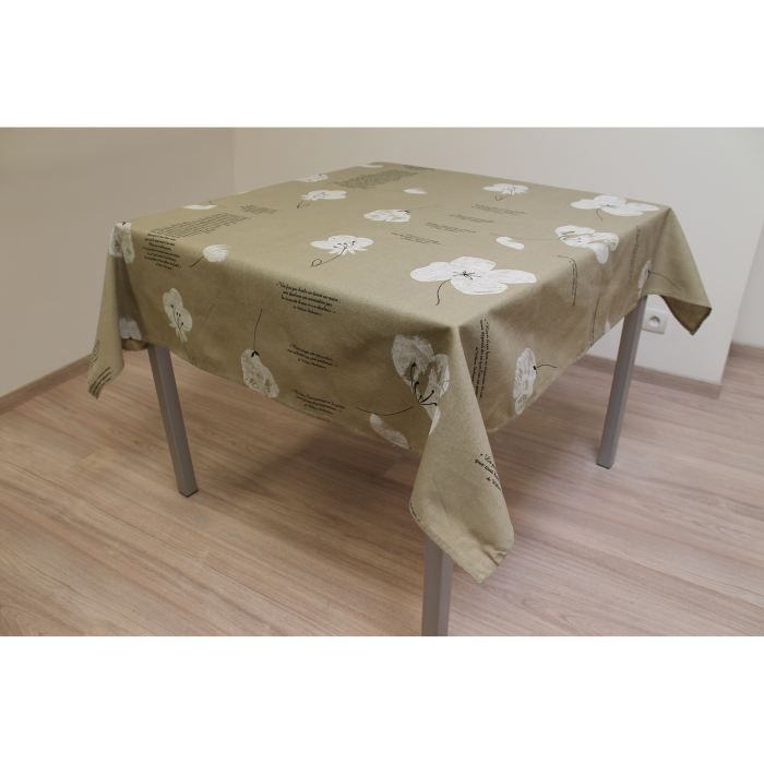 Soleil D'ocre, Boheme Nappe Ronde Anti-tâches En Microfibre Lavée