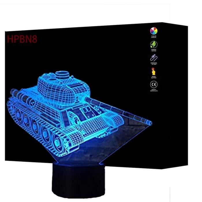 Lampe 3D Cheval LED Art Déco Avec Télécommande - Veilleuse 7/16 Couleurs USB Pour Enfants