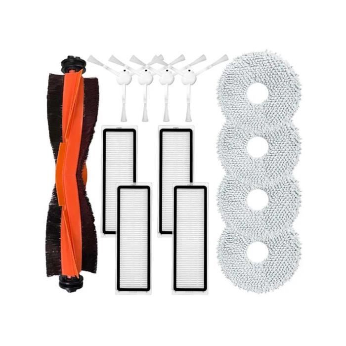 KiimSin Accessoires Pour Roborock Saros 10 Aspirateur Brosses Rouleau 4 Chiffons De KiimSin Accessoires Pour Roborock Saros 10 Aspirateur Brosses Rouleau 4 Chiffons De