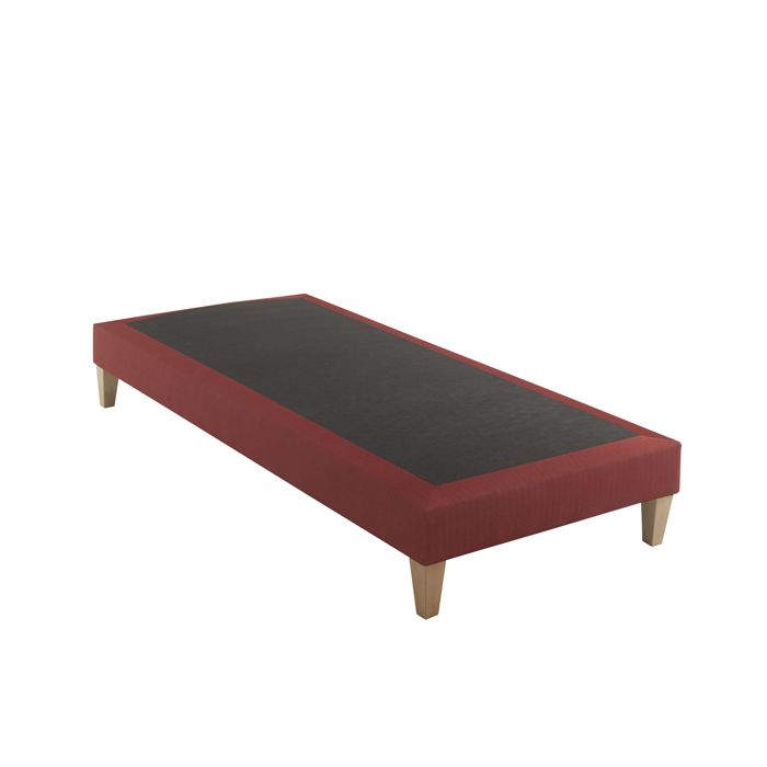 Sommier déco tapissier rouge Crépuscule - SOMEO 110x190 - Someo