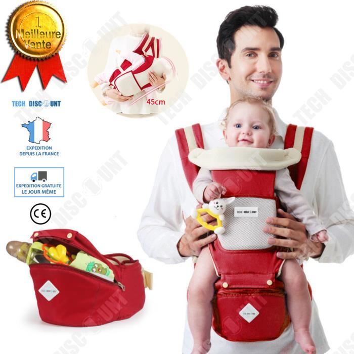 TD® porte bebe sac a dos physiologique dorsale ceinture poupée ventral papa maman ergonomique nouveau né siege naissance 1 mois