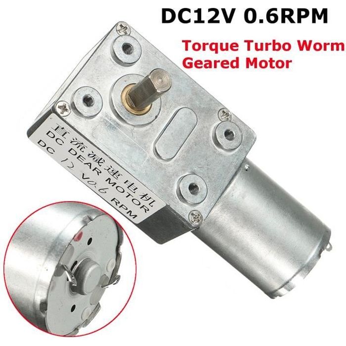 GW370 Dc 30rpm r/éversible /à couple /élev/é Turbo Worm vitesse moteur /à courant continu de R/éducteur