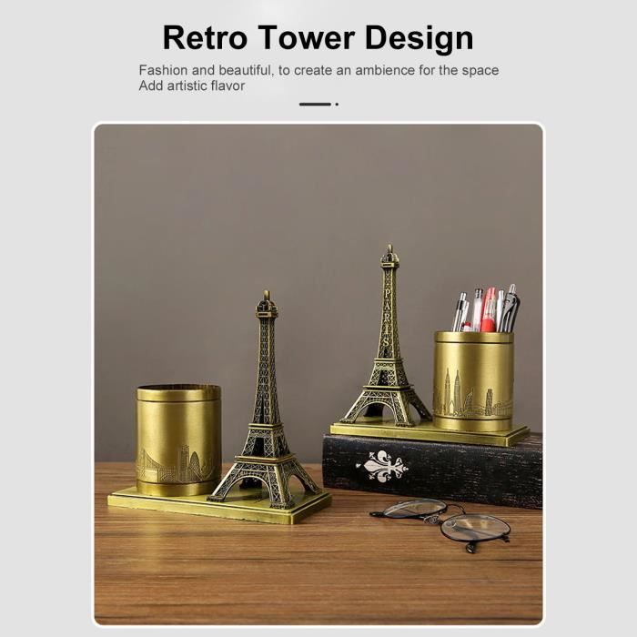 Porte-stylo Moto Vintage En Fer - Déco Bureau Originale - Modèle Unique