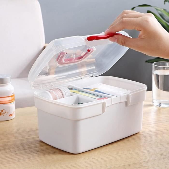 Trousse De Secours Complete Sacs à Pharmacie De Voyage YunBey - Lot De 2 - Taille Compacte 15x11.5cm - Vide, Organisation Médicaments Sac Rangement Médicaux