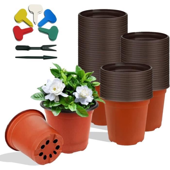 Uxsjakjsd Lot De 50 étiquettes De Jardin Type T - Marqueurs Plantes - Jaune - 30cm - Pour Potager