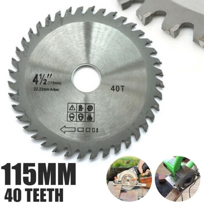meuleuse d/’angle Disque 40 dents TCT 110 mm pour coupe du bois