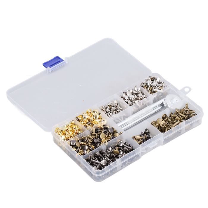 Assortiment De 800 Rivets Semi-tubulaires 1/8" Pour Restauration Jouets Tonka - Aluminium
