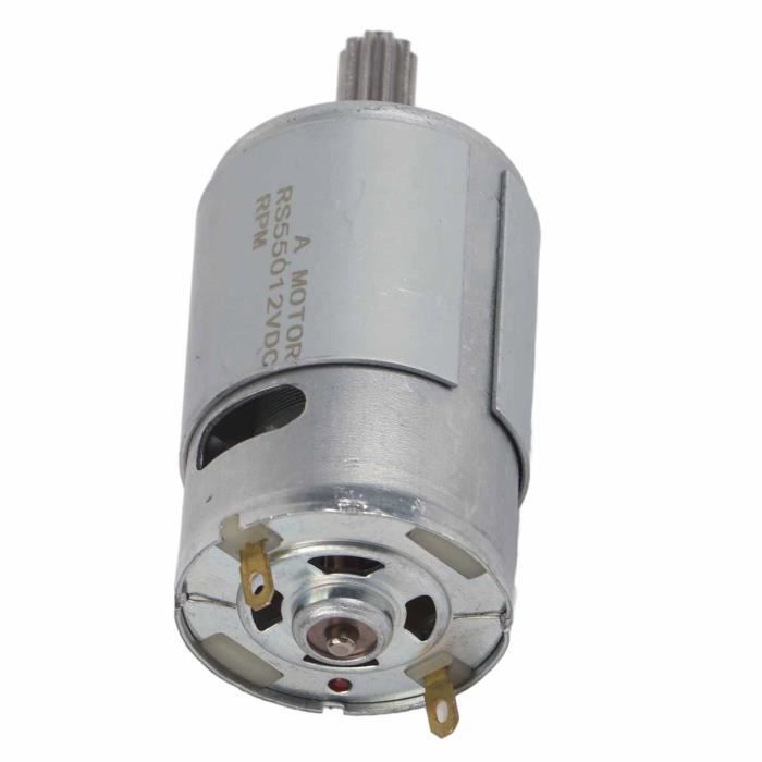Lot de 2 moteurs RS550 12 V 40 000 tr/min pour enfants, moteur haute vitesse 12 V pour roues électriques de rechange, 2 coupleurs gratuits