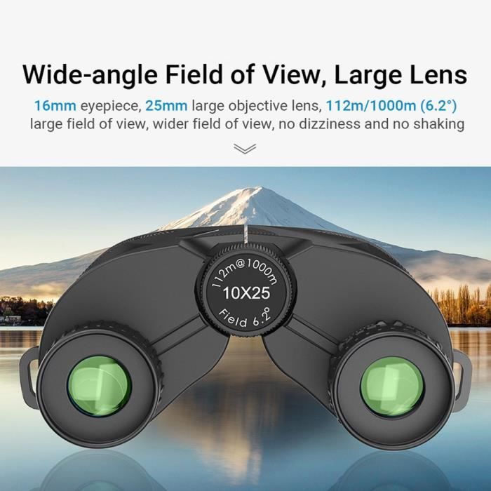 JUMELLE,MIni Binocularsjumelles professionnelles de chasse 10x25
