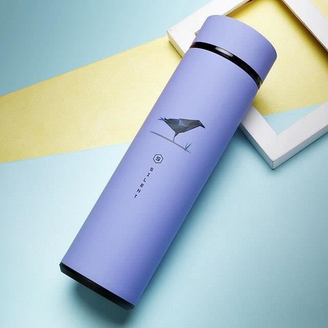 SEVEN Gourde fabriquée pour STITCH, verte, bouteille thermique en acier inoxydable, maintien de la température jusqu'à 24 h, bouteille isotherme SEVEN Gourde fabriquée pour STITCH, verte, bouteille thermique en acier inoxydable, maintien de la température jusqu'à 24 h, bouteille isotherme