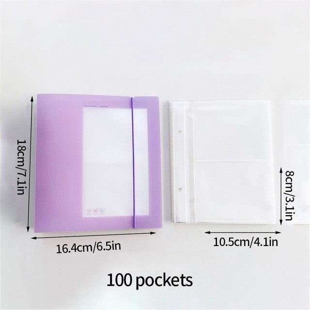 100 Pochettes De Protection Cartes à Jouer 56x87mm - Sapphire Violet, 60 Microns, Sans Acide Et Sans PVC