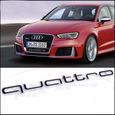Logo QUATTRO Grill avant Badge Embleme Voiture Décoration pour Audi RS4 A4 A6 A8 S3 S6 Q5 Q7 SQ5 TT R8-1