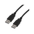 MCL Câble USB 2.0 type A / A Mâle - 2 m - Noir-1