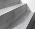 80cm profilé d'escalier nez de marche adhésif antidérapant PVC gris clair ND, 40 x 25 mm-1