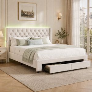 Cadre De Lit Métal Rose 90x190 Cm – Avec Tête Et Pied De Lit Décoratifs Et Sommier à Lattes Inclus