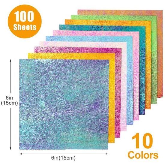 Lot De 400 Feuilles Origami 9.5x9.5cm - Papier Dégradé 4 Motifs Pour Bricolage