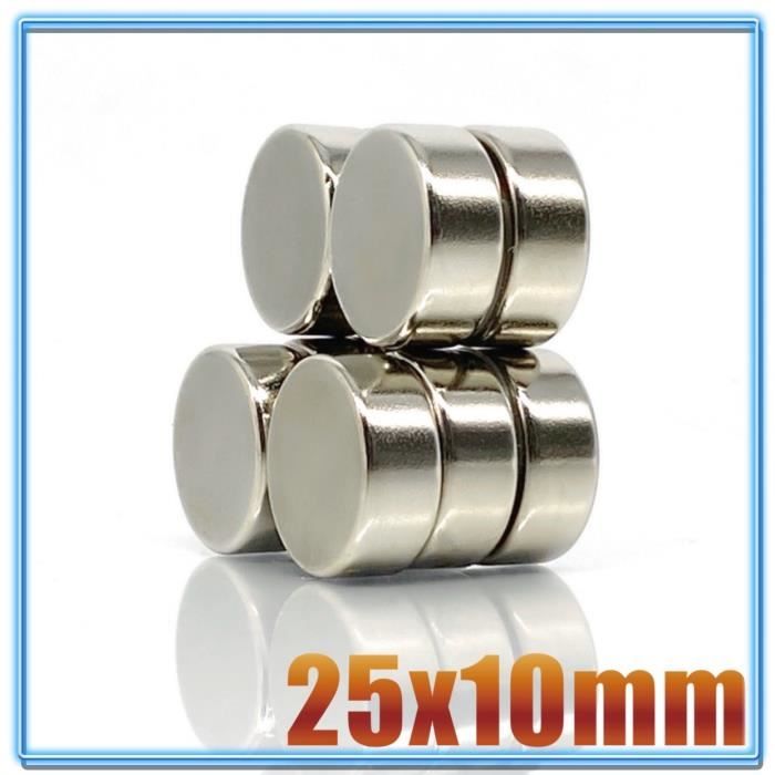 60 Pièces Petit Aimant Puissant Neodyme 2 KG Force 10 X 2 Mm