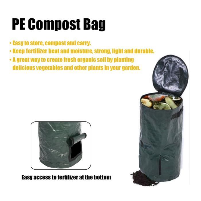 CompostBag® [6 sacs] - sacs de conteneurs compostables 240L