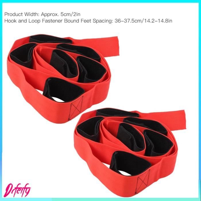 EXCEART 10 Sangles De Course à Trois Jambes – Nylon Résistant, Réglables Et Réutilisables Pour Jeux Et Activités En Extérieur