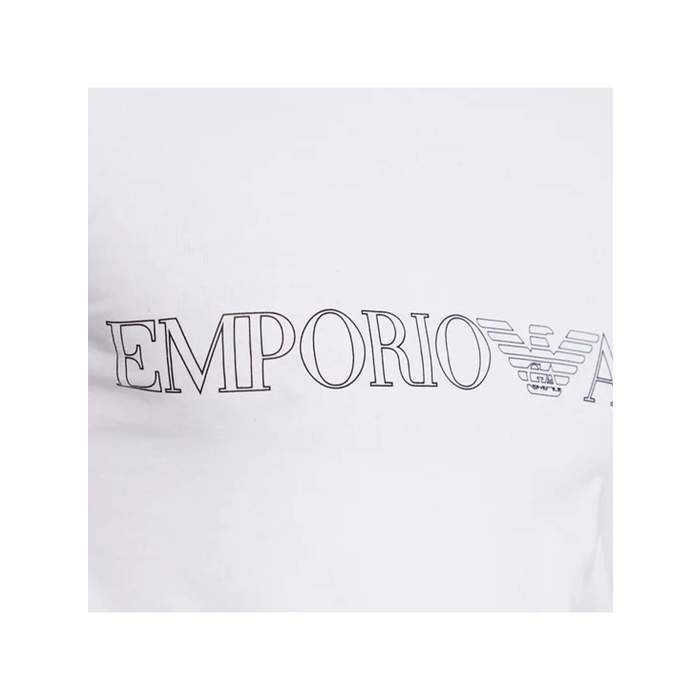 T shirt Emporio Armani Homme Eagle Blanc Synthetique Blanc Cdiscount Pret a Porter