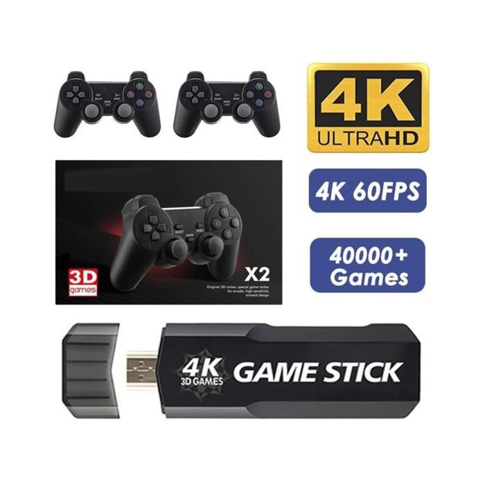 Console Rétro 4K Avec 2 Manettes Sans Fil – Plus De 12 000 Jeux Préchargés, 128 Go