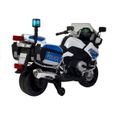 Moto électrique 12V BMW Police Blanche-2