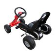 Kart à pédales - VIDAXL - Rouge - Pour enfants de 3 à 5 ans - Axe oscillant-2