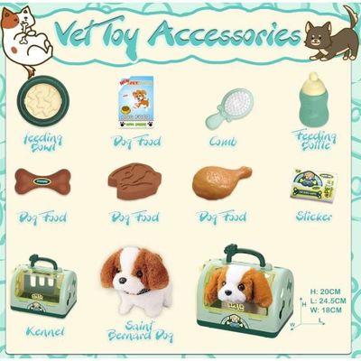 Chien Interactif électrique Avec Kit Vétérinaire - Jouet éducatif Pour Enfants 3-8 Ans