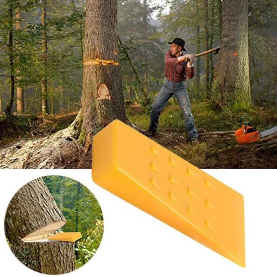 Cales d'abattage d'arbres avec pointes pour une coupe sûre des
