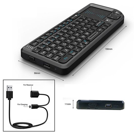 Mini clavier tactile TD® Sans fil Télécommande Avec Touchpad - Cdiscount  Téléphonie