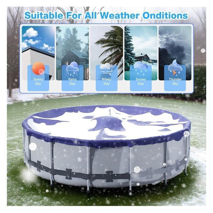 Coussin de piscine 120x120cm carré hivernage coussin flottant oreiller