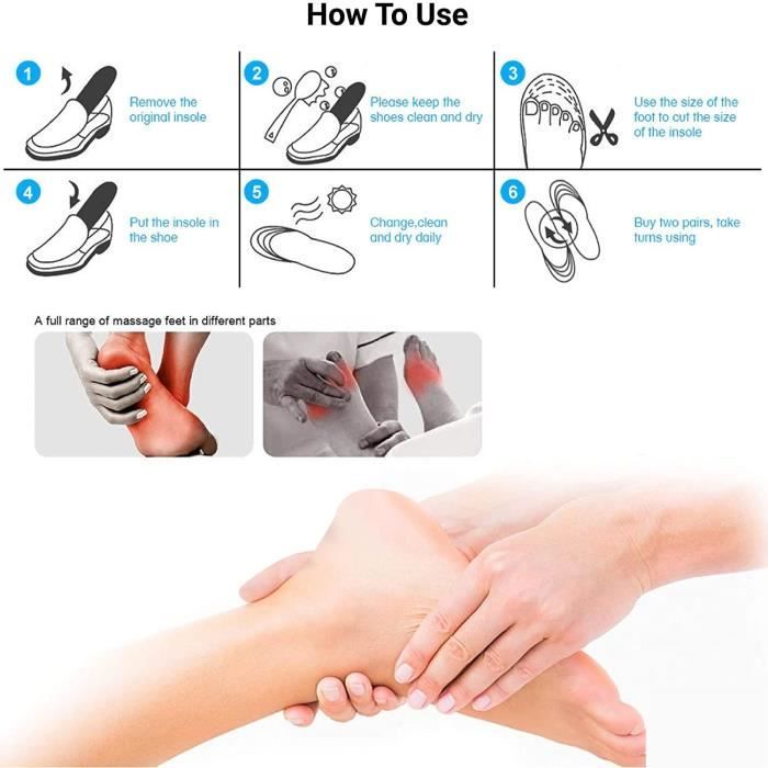 Semelles Magnetique Reflexologie Plantaire Semelle Amincissante Anti fasciite Soulagement de La Douleur 35 40 Cdiscount Chaussures