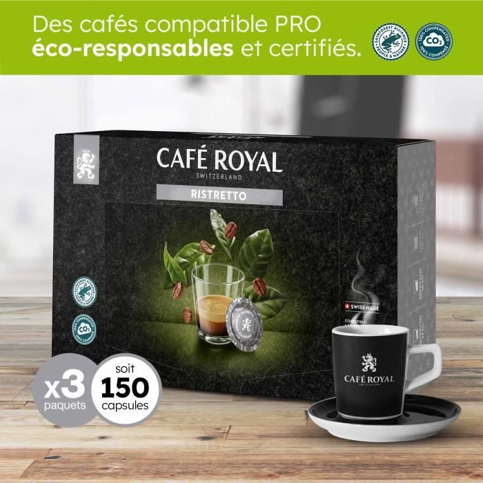 150 CAPSULES COMPATIBLES NESPRESSO PRO RISTRETTO 3 Boites de