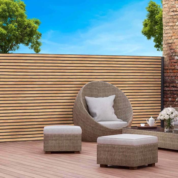 Brise-vue HDPE 170g/m² Traité Anti-UV - 1,5x10 M Marron - Pour Clôture, Jardin, Balcon, Patio - Installation Facile