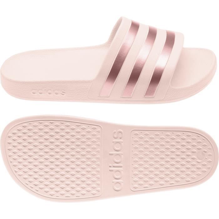 Sandales femme adidas Adilette Aqua Rose p le cuivre rose p le