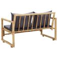 Banc de jardin meuble de patio d exterieur terrasse avec coussins 115 x 65 x 71 cm bambou-3