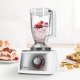 Robot de cuisine Bosch Multitalent 8 - 1250W - 3.9L - Accessoires polyvalents - Blanc et Acier inoxydable-3