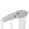 ib style® YAEL Barrière de sécurité | 73 - 81,5 cm + 2 Y-adapteurs  |Porte ou escalier | Barrière de serrage |  Sans perçage-3