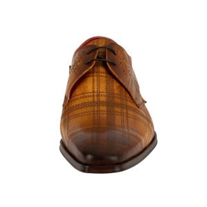 Noir Jeffery West pour des Hommes Chaussures en Cuir Brogue Derby