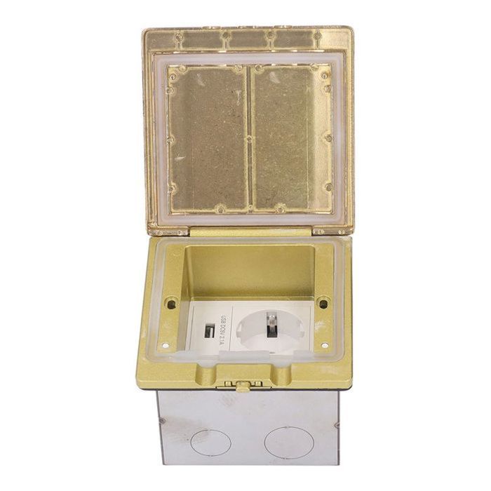 Prise de courant au sol installation intégrée USB étanche anti — free download