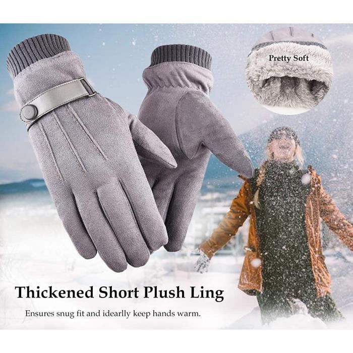 1 Paire Nouveaux Gants Tricotés Hommes D'hiver Écran Tactile