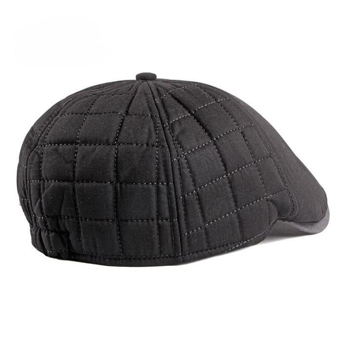 Casquette tendance classique pour homme en laine mélangée Motif lierre