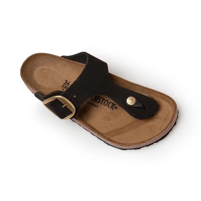 Chaussures BIRKENSTOCK Gizeh Big Buckle Noir Femme/Adulte