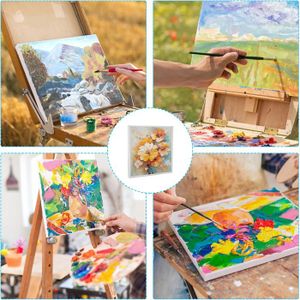 Lot De 7 Toiles à Peindre Belle Vous 45x60 Cm - Toiles Coton Pré-encollées Sur Châssis Bois - Pour Peinture Acrylique, Huile Et Dessin