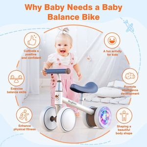 Draisienne Enfants Vélo Bébé Sans Pédales Tricycle Enfant Évolutif