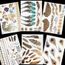6 Morceaux Autocollants De Tatouage Temporaire Tribal Plume