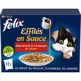 FELIX Tendres Effilés Encore plus de sauce - Sélection de la Campagne - 85g - Sachets fraîcheur pour chat adulte-0