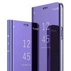 SENSBUN Étui Huawei P30 Pro, Clear View Etui à Rabat Translucide Miroir Antichoc Housse Pour Huawei P30 Pro, Violet